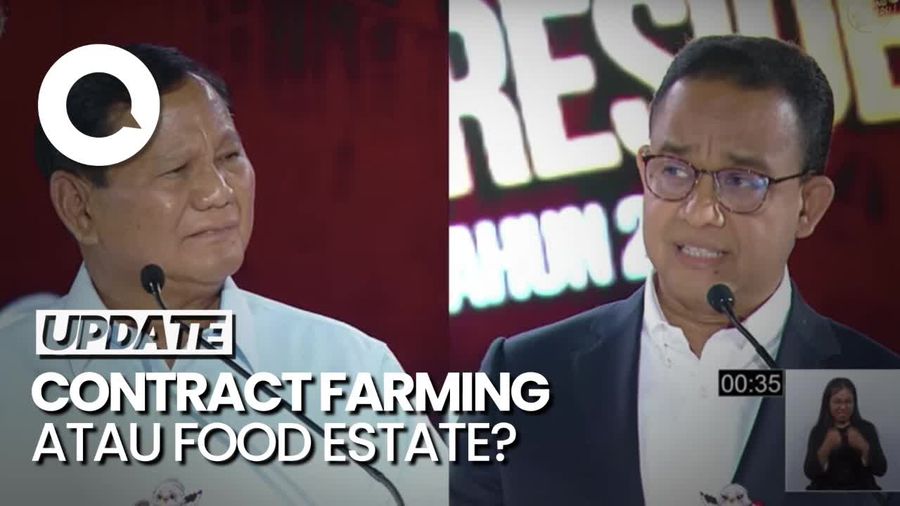 Beda Pandangan Anies-Prabowo soal Food Estate