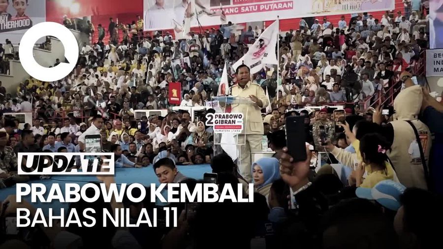 Temui Pendukung di Sumut, Prabowo Kembali Curhat Dapat Nilai 11