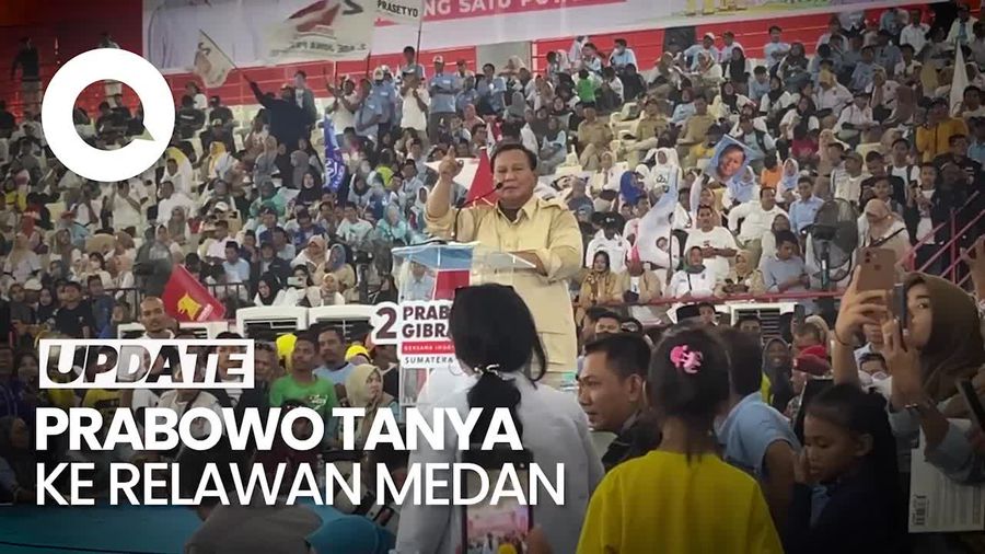 Momen Prabowo Tanya ke Relawan: Bobby Pantas Pimpin Sumut?