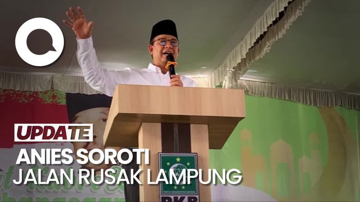 Anies Singgung Jalan Rusak di Lampung Timur: Bisa Ganggu Perekonomian
