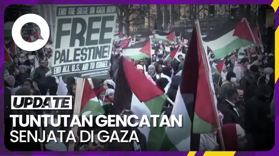 Pengunjuk Rasa di Washington Desak Gencatan Senjata Segera di Gaza