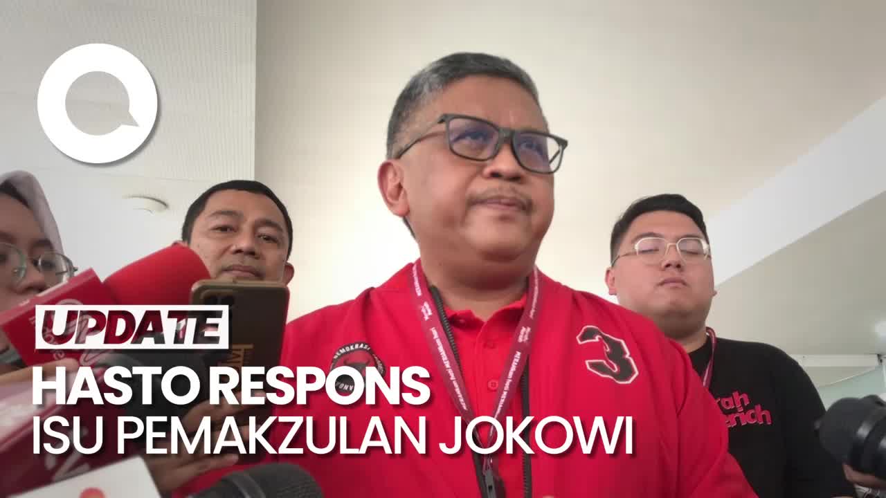 Hasto Soal Isu Pemakzulan Jokowi: Gerakan Itu Suatu Aksi-Reaksi