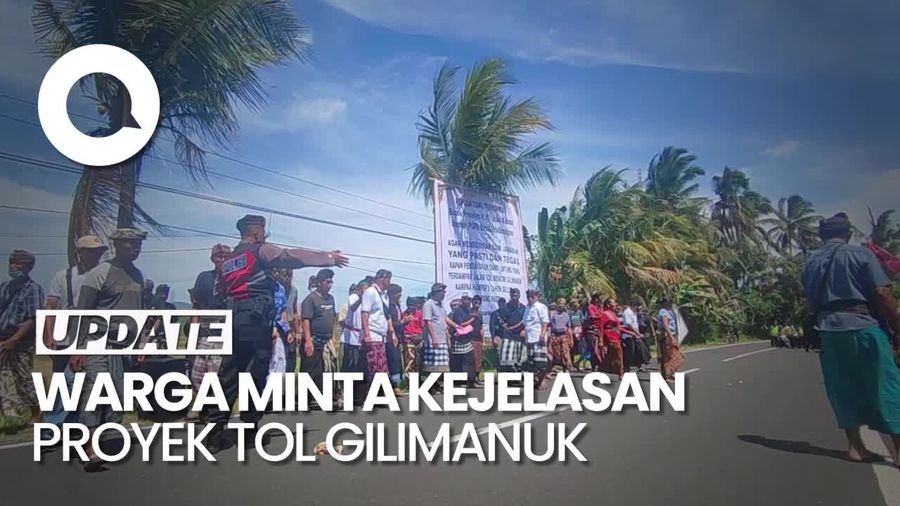 Warga Terdampak Proyek Tol Gilimanuk Gelar Aksi, Minta Kejelasan Uang Ganti