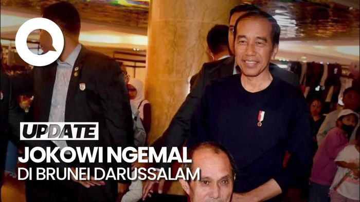Momen Jokowi Bikin Heboh Pengunjung Mal Gadong Brunei