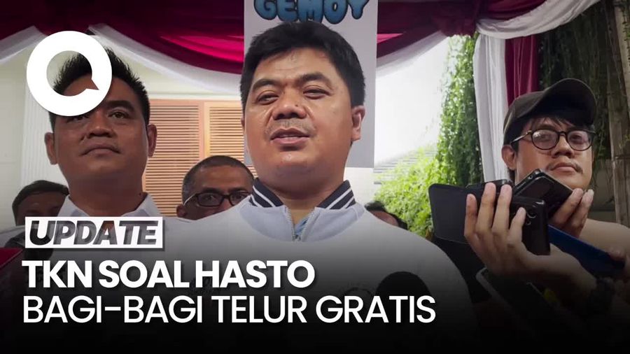 Hasto Bagikan Telur Gratis, TKN: Menu Program Makan Siang Prabowo