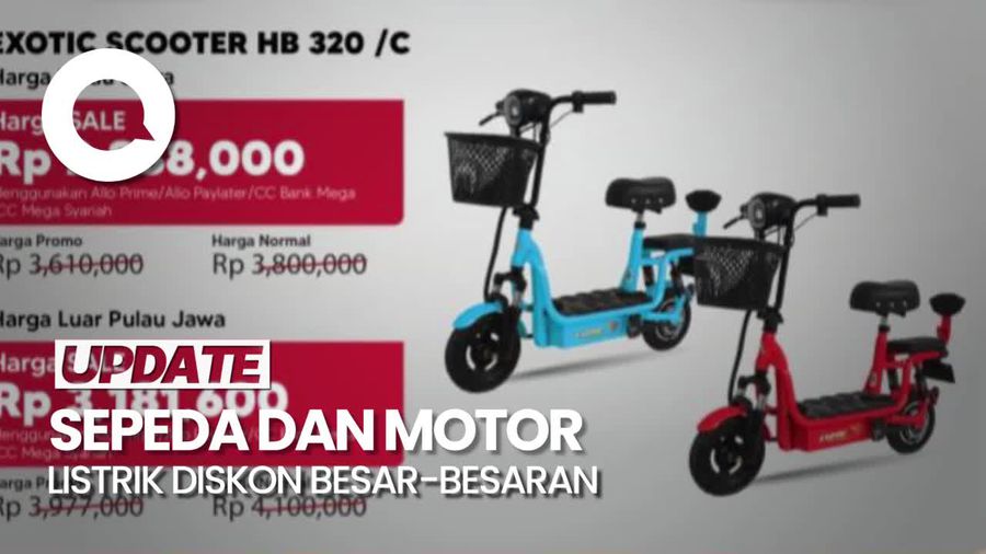 Hemat 7 Juta! Pengunjung Transmart Full Day Sale Borong Sepeda-Motor Listrik