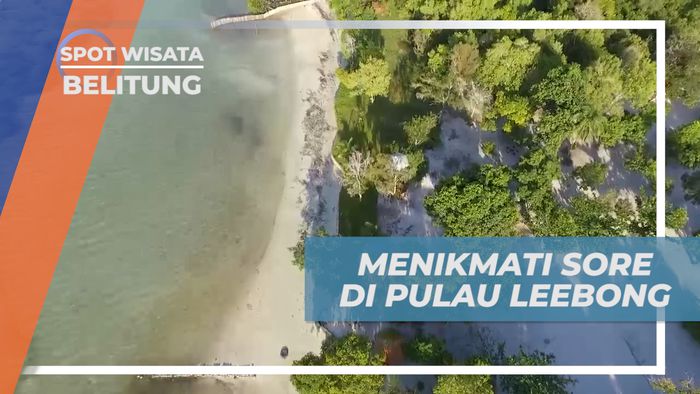 Sore Santai Menikmati Deburan Ombak dan Angin Pantai Pulau Leebong, Belitung