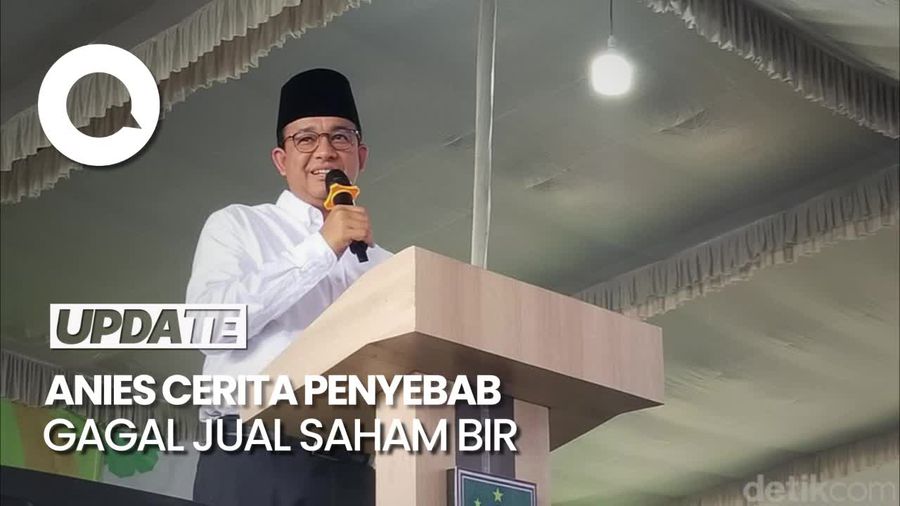Cerita Anies soal Penyebab Gagal Jual Saham Bir saat Jadi Gubernur DKI