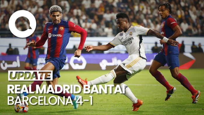 Hajar Barcelona 4-1, Real Madrid Juara Piala Super Spanyol