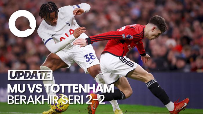 MU Ditahan Imbang Tottenham 2-2