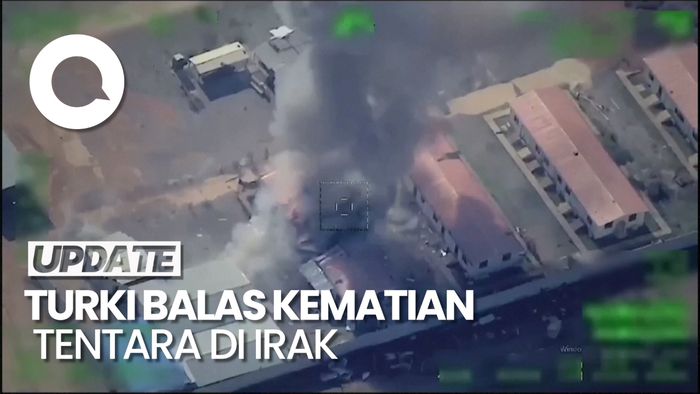 Rekaman Saat Turki Bombardir 23 Bangunan Militan Kurdi