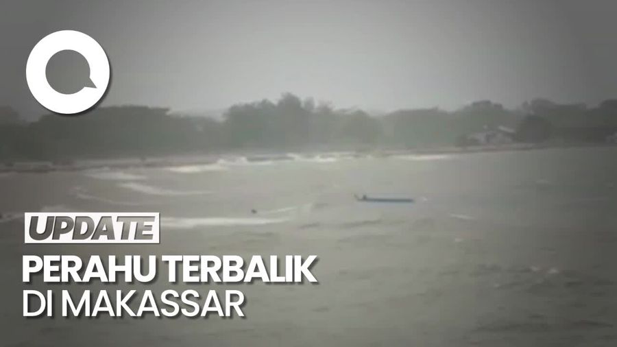 Perahu Terbalik di Perairan Makassar, 1 Orang Masih Hilang