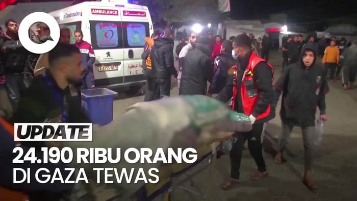 100 Hari Perang di Gaza, Korban Tewas Tembus 24.000 Orang