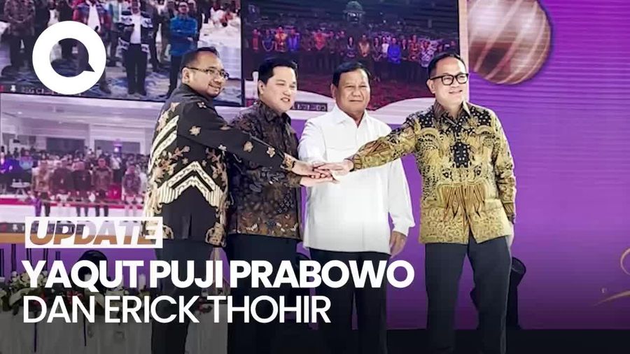 Yaqut Puji Prabowo-Erick di Natal BUMN: Dua Sosok yang Saya Kagumi