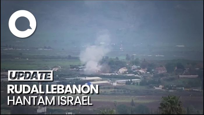 Penampakan Rudal dari Lebanon Hantam Israel, Ibu-Anak Tewas