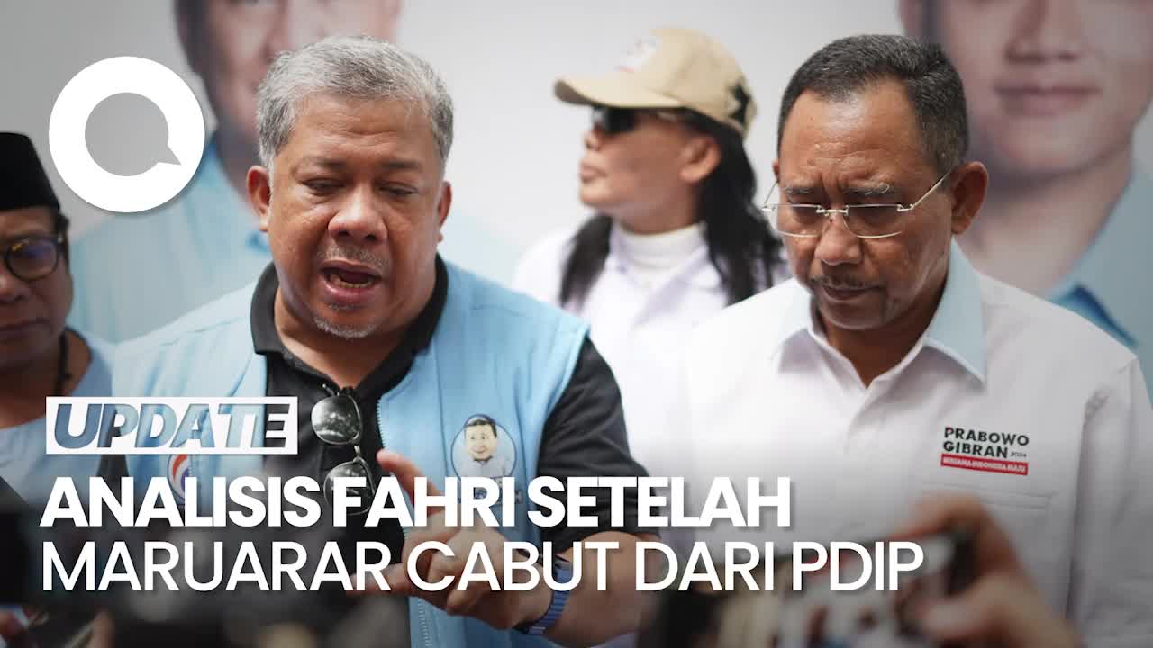 Maruarar Hengkang Dari PDIP, Fahri Duga Banyak Eksodus Ke 02