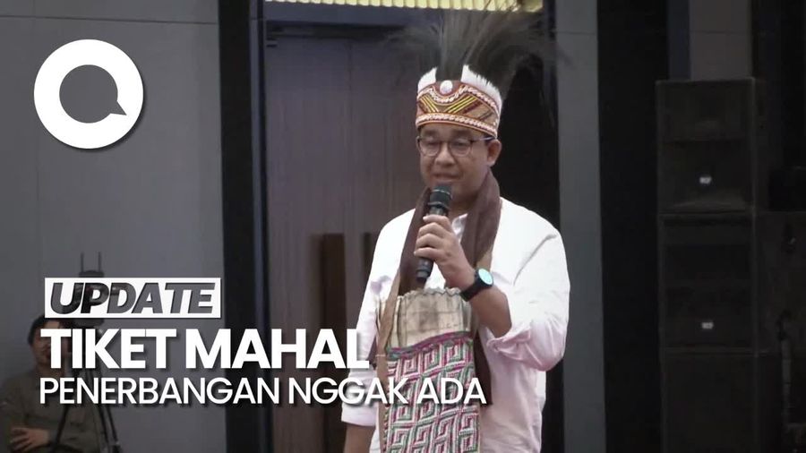 Anies Soroti Masalah Transportasi Udara di Sorong: Penerbangannya Tidak Ada