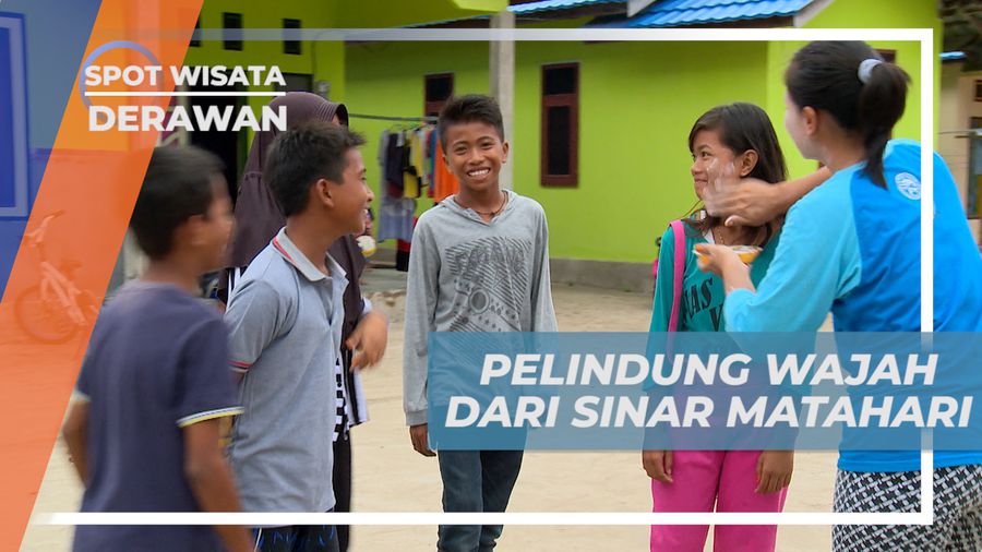 Pupur, Pengalaman Memakai Pelindung Wajah dari Sinar Matahari Khas Warga Derawan