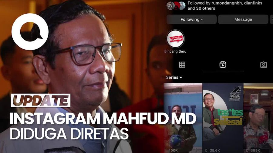 Instagram Mahfud Md Diduga Diretas, Unggah Video Tentara Israel