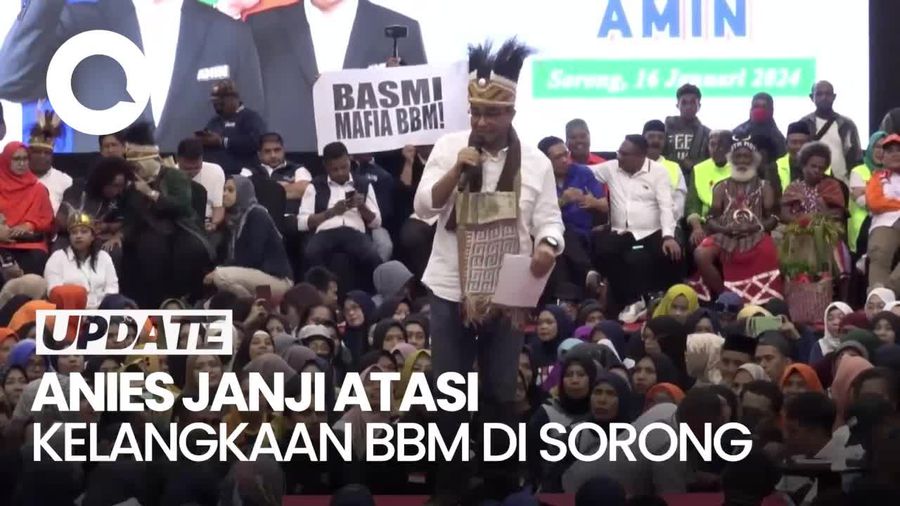 Anies Janji Atasi BBM Langka di Sorong: Dulu Kota Minyak, Ironis Bukan?