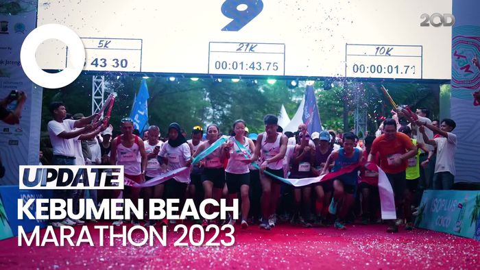 Ribuan Pelari Ramaikan Gelaran Kebumen Beach Marathon 2023 