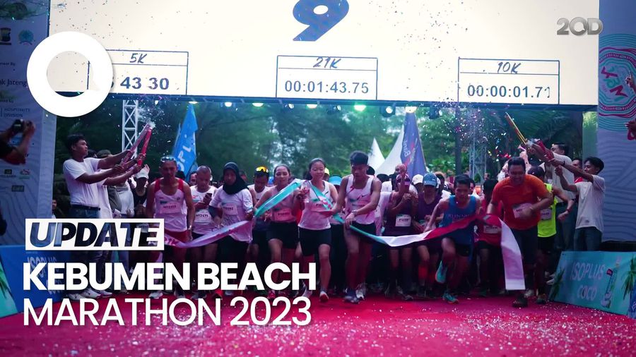 Ribuan Pelari Ramaikan Gelaran Kebumen Beach Marathon 2023 