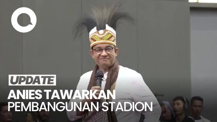 Anies Janjikan Pembangunan Stadion saat Kampanye di Sorong