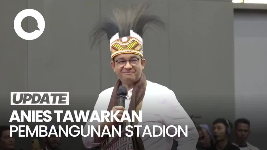 Anies Janjikan Pembangunan Stadion saat Kampanye di Sorong