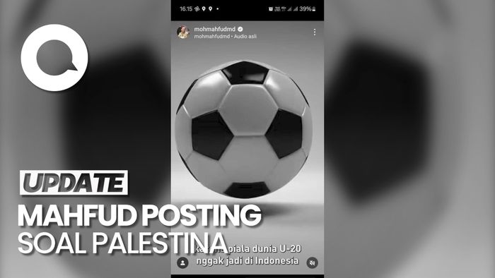 Mahfud Posting soal Palestina di IG, Satu Jam Kemudian Hilang