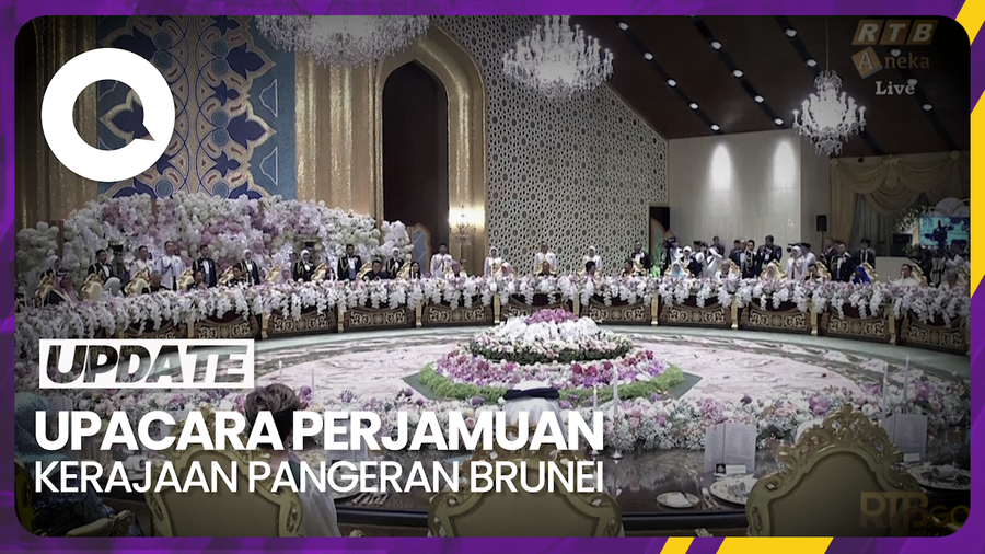 Suasana Perjamuan Kerajaan di Perayaan Pernikahan Pangeran Abdul Mateen