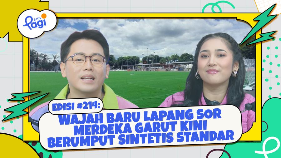  Wajah Baru Lapang SOR Merdeka Garut Kini Berumput Sintetis Standar FIFA