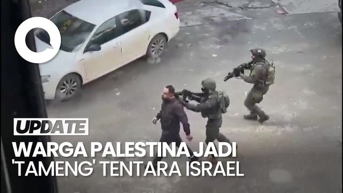 Momen Militer Israel Gunakan Warga Palestina sebagai Tameng