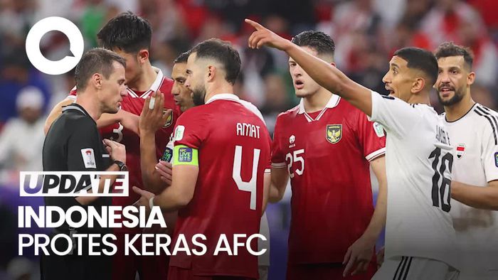 Indonesia Protes ke AFC Buntut Gol Berbau Offside Irak