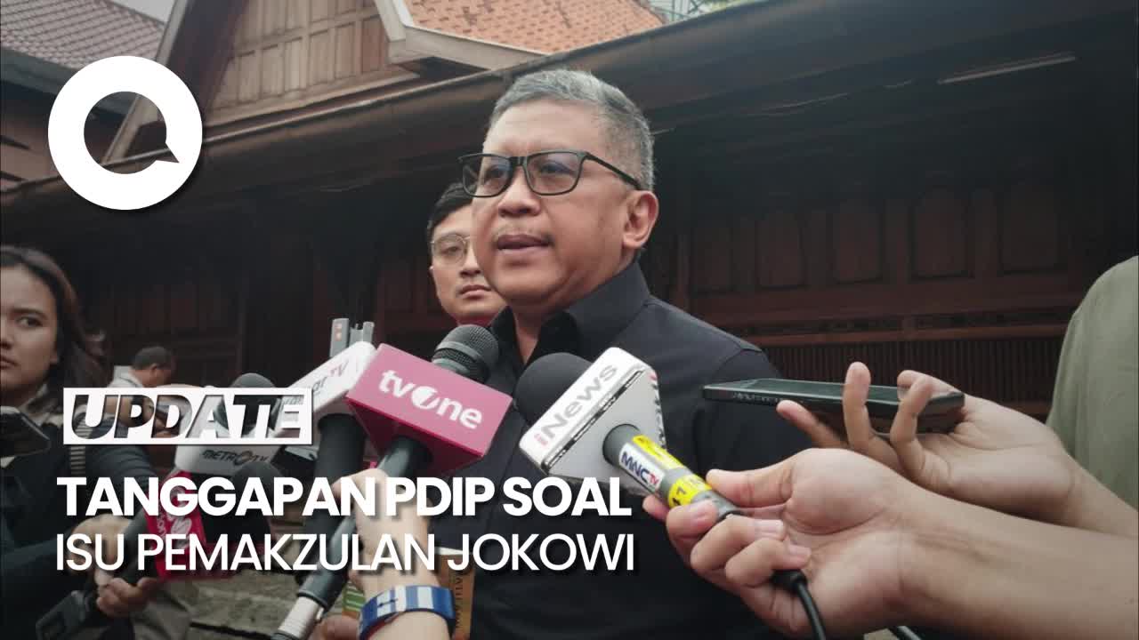 Kata PDIP Soal Isu Pemakzulan Jokowi