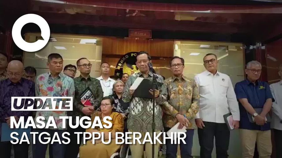 Masa Tugas Satgas TPPU Berakhir, Mahfud Usul Perpanjangan
