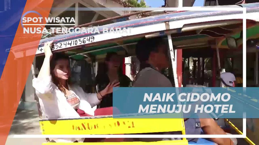 Naik Cidomo, Sejenis Kereta Kuda Menuju Penginapan Gili Trawangan Lombok 