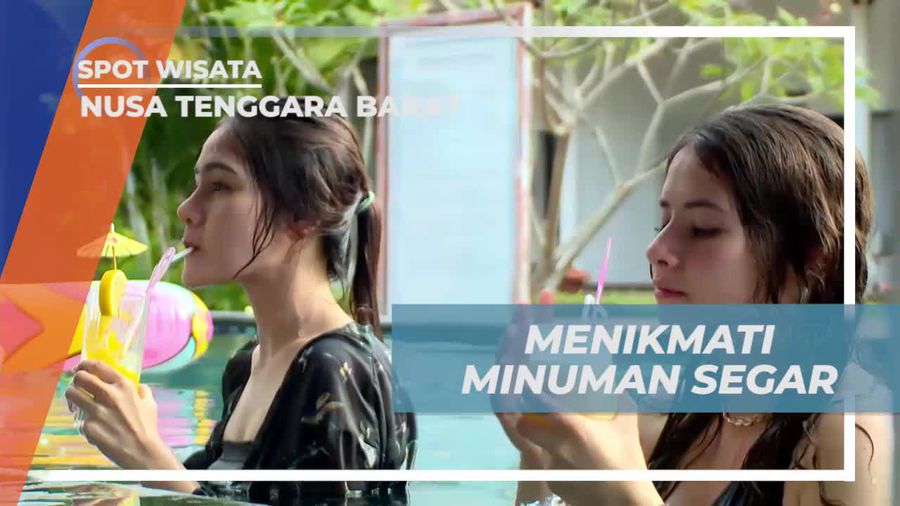 Beristirahat Sejenak Menikmati Minuman Segar di Penginapan Lombok