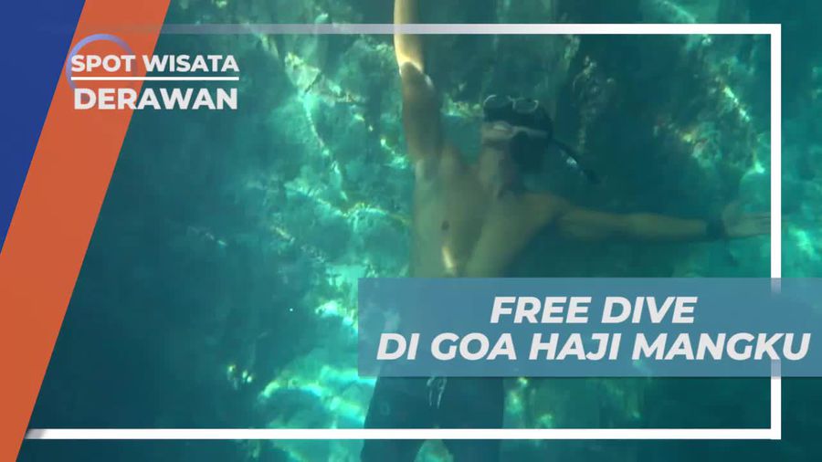 Free Dive Menyelami Keindahan Goa Haji Mangku Derawan