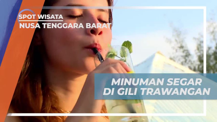 Menikmati Minuman Segar di Gili Trawangan Lombok 