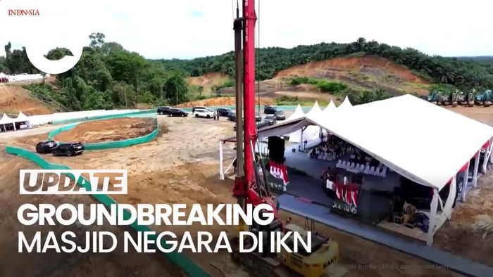 Jokowi Groundbreaking Masjid Negara IKN Senilai Rp 940 M