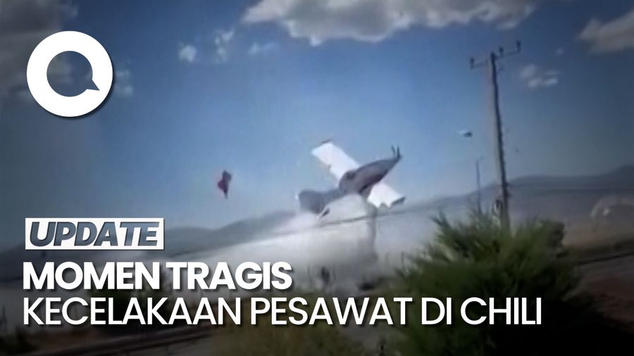 Detik-detik Kecelakaan Pesawat yang Tewaskan Pilot di Chili