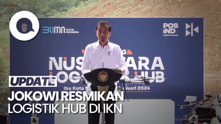 Jokowi Luncurkan Logistik Hub di IKN: Kuatkan Rantai Pasok Domestik