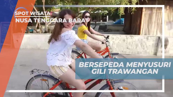 Bersepeda Menikmati Keindahan Alam Gili Trawangan Lombok 