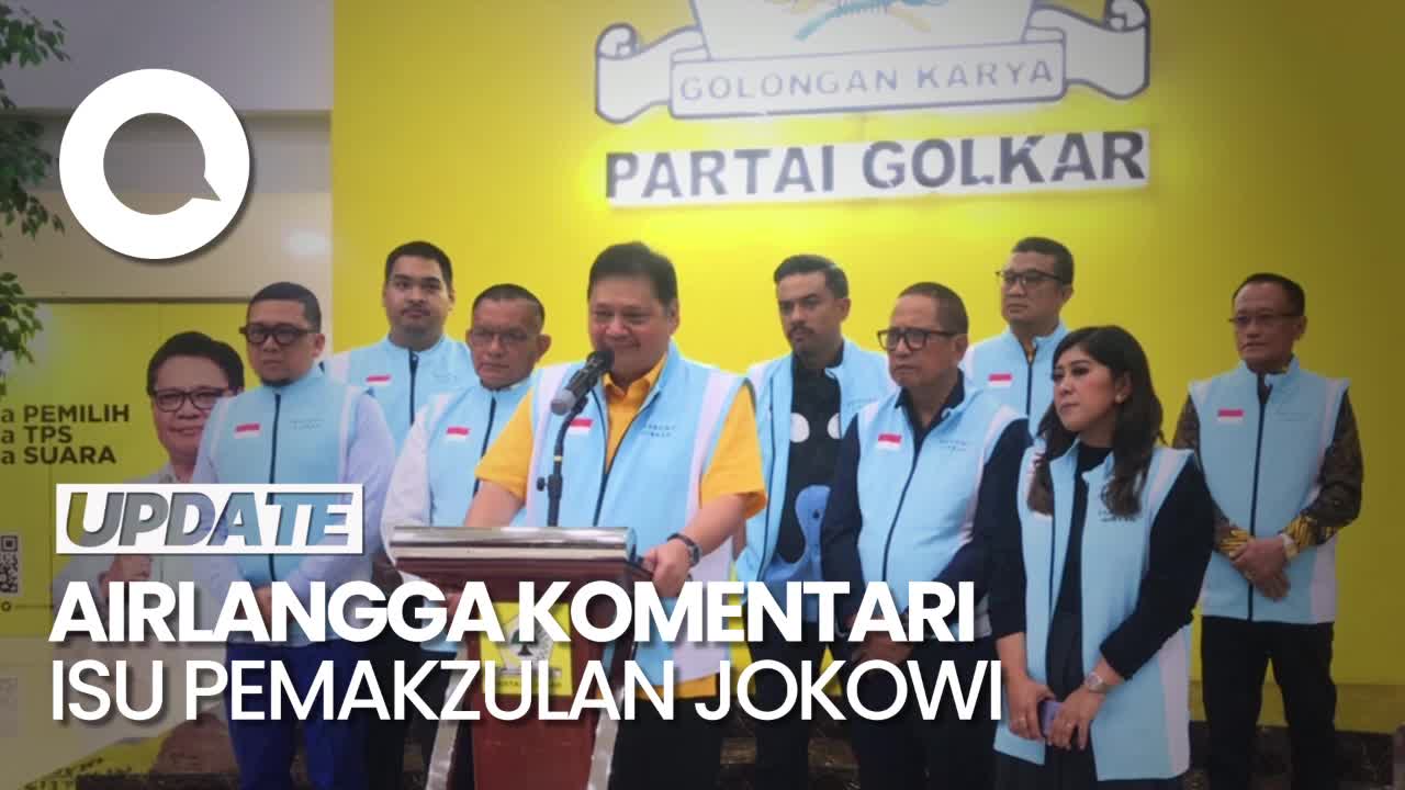 Airlangga Soal Isu Pemakzulan Jokowi: Tak Ada Pembahasan Di DPR