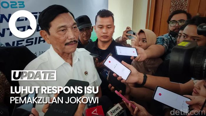 Luhut Sedih Ada Isu Pemakzulan Jokowi: Kok Sampai Begitu Ramai