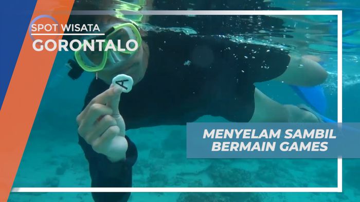 Menjelajahi Keindahan Bawah Laut Pulo Cinta Sambil Bermain Game, Gorontalo