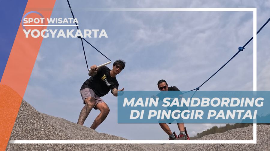 Pengalaman Seru Bermanin Sand Boarding di Pasir pantai Parangkusumo, Yogyakarta