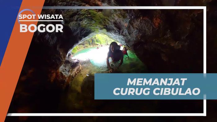 Melewati Bebatuan Licin Saat Memanjar Curug Cibulao Bogor