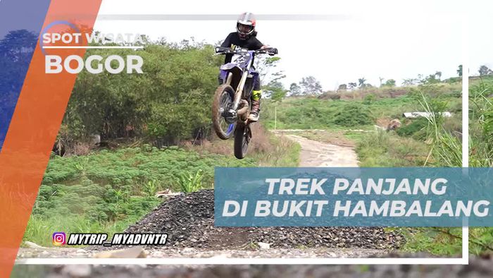 Beraksi Dengan Motor Trail Menaklukkan Lintasan Bukit Hambalang Bogor