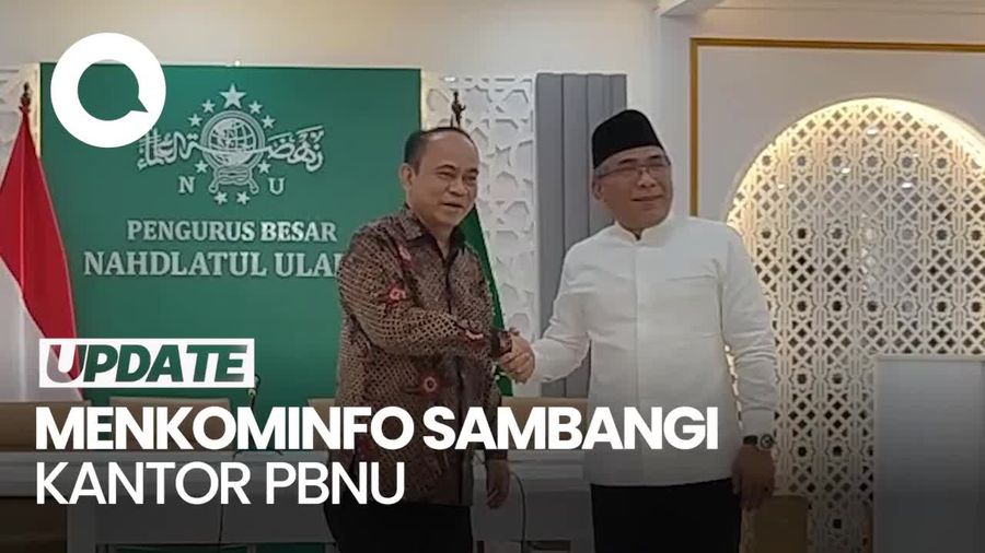 Sambangi PBNU, Menkominfo Jalin Kerja Sama Wujudkan Indonesia Digital 2045
